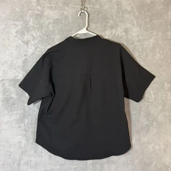 NWT FIGS M Set Ejura Scrub Tunic Top & Kade Cargo Scrub Pants Black Medical Tech - Picture 4 of 16